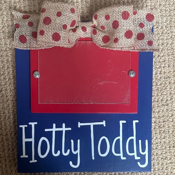 Blue and Red University of Mississippi- Ole Miss Hotty Toddy Frame with Bow - Picture 4 of 4